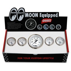 画像1: MOON Equipped 5 ゲージ セット＜ホワイト フェイス＞