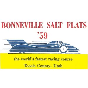 画像1: ホットロッド ステッカー BONNEVILLE SALT FLATS '59 ステッカー