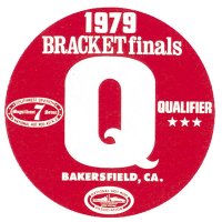 ホットロッド ステッカー 1979 BRACKET Finals QUALIFIER ステッカー
