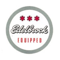 ホットロッド ステッカー  Edelbrock EQUIPPED ラウンド ステッカー