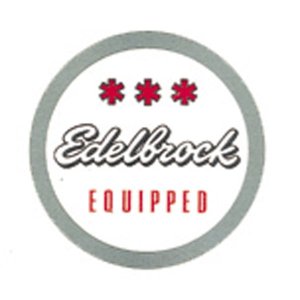 画像1: ホットロッド ステッカー  Edelbrock EQUIPPED ラウンド ステッカー