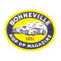 ホットロッド ステッカー 1951 BONNEVILLE HOP UP MAGAZINE ステッカー