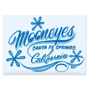 画像1: MOONEYES California Pinstripe Sticker ブルー