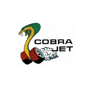 画像1: ホットロッド ステッカー COBRA JET ウィンドー デカール