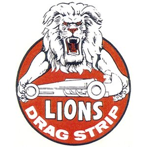 画像1: ホットロッド ステッカー LIONS DRAG STRIP ステッカー