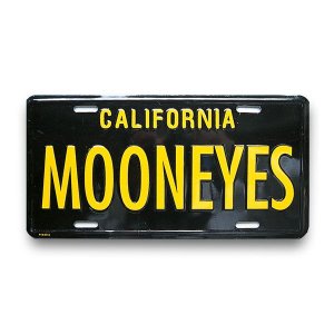 画像1: MOONEYES カリフォルニア ライセンス プレート ブラック