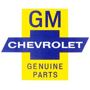 画像1: GM CHEVROLET GENUINE PARTSステッカー