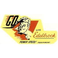 ホットロッド ステッカー GO with Edelbrock EQUIPMENT ステッカー