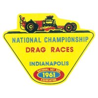 ホットロッド ステッカー 1961 NHRA INDIANAPOLIS DRAG RACES ステッカー