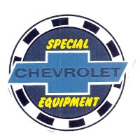 SPECIAL CHEVROLET EQUIPMENT  ステッカー 裏貼り Sサイズ