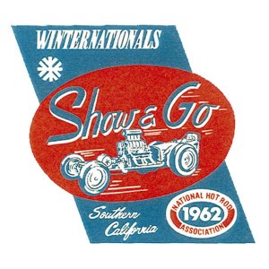 画像1: ホットロッド ステッカー  1962 NHRA WINTERNATIONALS Show & Go ステッカー