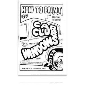 画像1: ED ROTH BOOK　HOW TO PAINT CAR CLUB WINDOWS