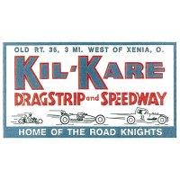 ホットロッド ステッカー  KIL-KARE DRAGSTRIP and SPEEDWAY ステッカー