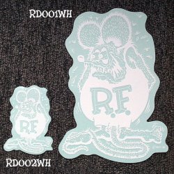 Rat Fink デカール ホワイト L 20×14cm