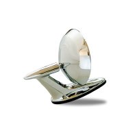 59-60 メッキ ボウタイ ロゴミラー