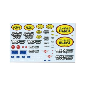 画像1: 1/64 ダイキャスト デカール FLAT 4 アソート(水貼り)