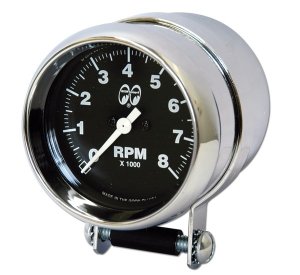 画像2: MOON Mini Tachometer Black 8000rpm