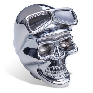 画像1: Chrome Skull with Goggle シフトノブ