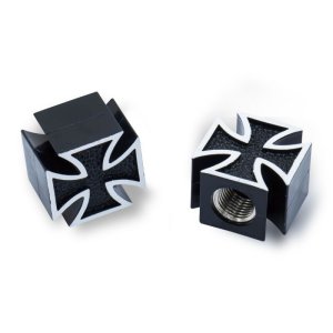 画像2: Iron Cross Black エア バルブ キャップ