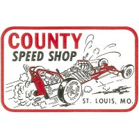 ホットロッド ステッカー  COUNTY SPEED SHOP ステッカー