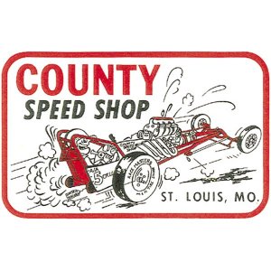 画像1: ホットロッド ステッカー  COUNTY SPEED SHOP ステッカー