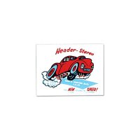 ホットロッド ステッカー  Doug's Header-Stereo ステッカー