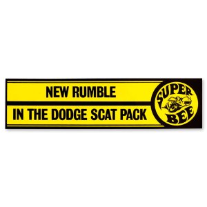 画像1: NEW RUMBLE IN THE DODGE SCAT PACK - Super Bee.