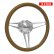 画像1: Budnik Steering Wheel Beveled Sport 13-3/4inch (1)