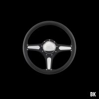 Billet Specialties Steering Wheels Street Lite 35cm Black Black Anodized