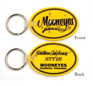画像1: MOONEYES Oval Rubber Key Ring