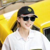 MOON チェッカー フラッグ ツイル ベースボール ハット