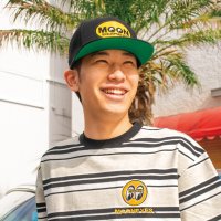 MOON オーバル フラット バイザー ハット