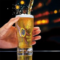 MOON Cafe ビール ハーフサイズ グラス