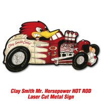 クレイスミス HOT ROD レーザー カット メタル サイン