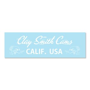 画像1: クレイ スミス ホワイト CALIF. USA ステッカー