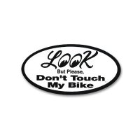 Look Don't Touch My Bike ステッカー