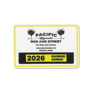 画像1: Pacific Rod & Street Honolulu Hawaii 2026 パーキング パーミット ウィンドウ ステッカー