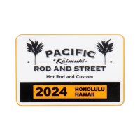 Pacific Rod & Street Honolulu Hawaii 2024 パーキング パーミット ウィンドウ ステッカー