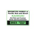 *MOONEYES HAWAII パーキング パーミット ウィンドウ ステッカー