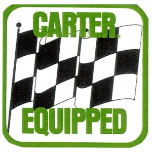 画像1: ホットロッド ステッカー  CARTER EQUIPPED ステッカー