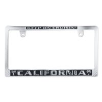 CALIFORNIA ライセンス プレート フレーム CH/BK for JPN サイズ