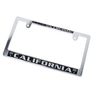 画像4: CALIFORNIA ライセンス プレート フレーム CH/BK for JPN サイズ