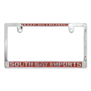 画像1: SOUTH BAY IMPORTS ライセンス プレート フレーム(クローム) for JPN サイズ