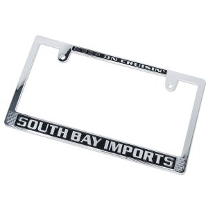 画像2: SOUTH BAY IMPORTS ライセンス プレート フレーム CH/BK for JPN サイズ