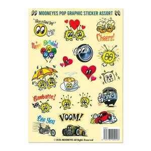 画像1: MOONEYES Pop Graphic ステッカー アソート