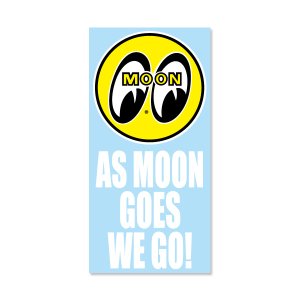 画像1: As MOON Goes We Go ステッカー (抜きタイプ)