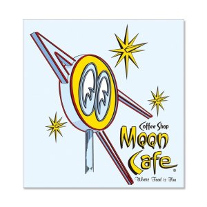 画像2: MOON Cafe ネオン ステッカー