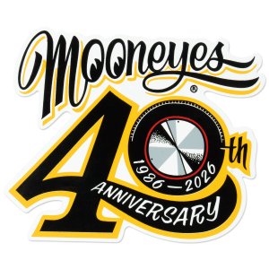 画像1: MOONEYES 40th Anniv Disc ステッカー