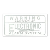 ホットロッド ステッカー ALARM SYSTEM 裏貼りデカール 