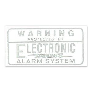 画像1: ホットロッド ステッカー ALARM SYSTEM 裏貼りデカール 